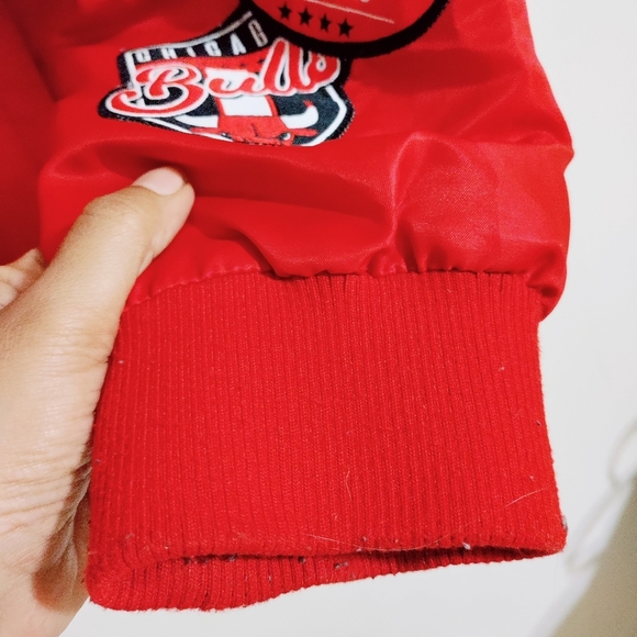 VINTAGE MENS JACKET COAT ~ CHICAGO BULLS SATIN BASKETBALL UNK ~ XLARGE - Picture 7 of 11